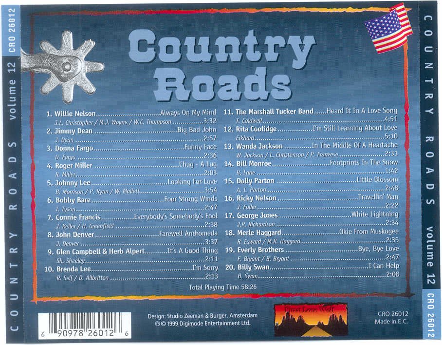 Country Roads  Vol 12 : Back